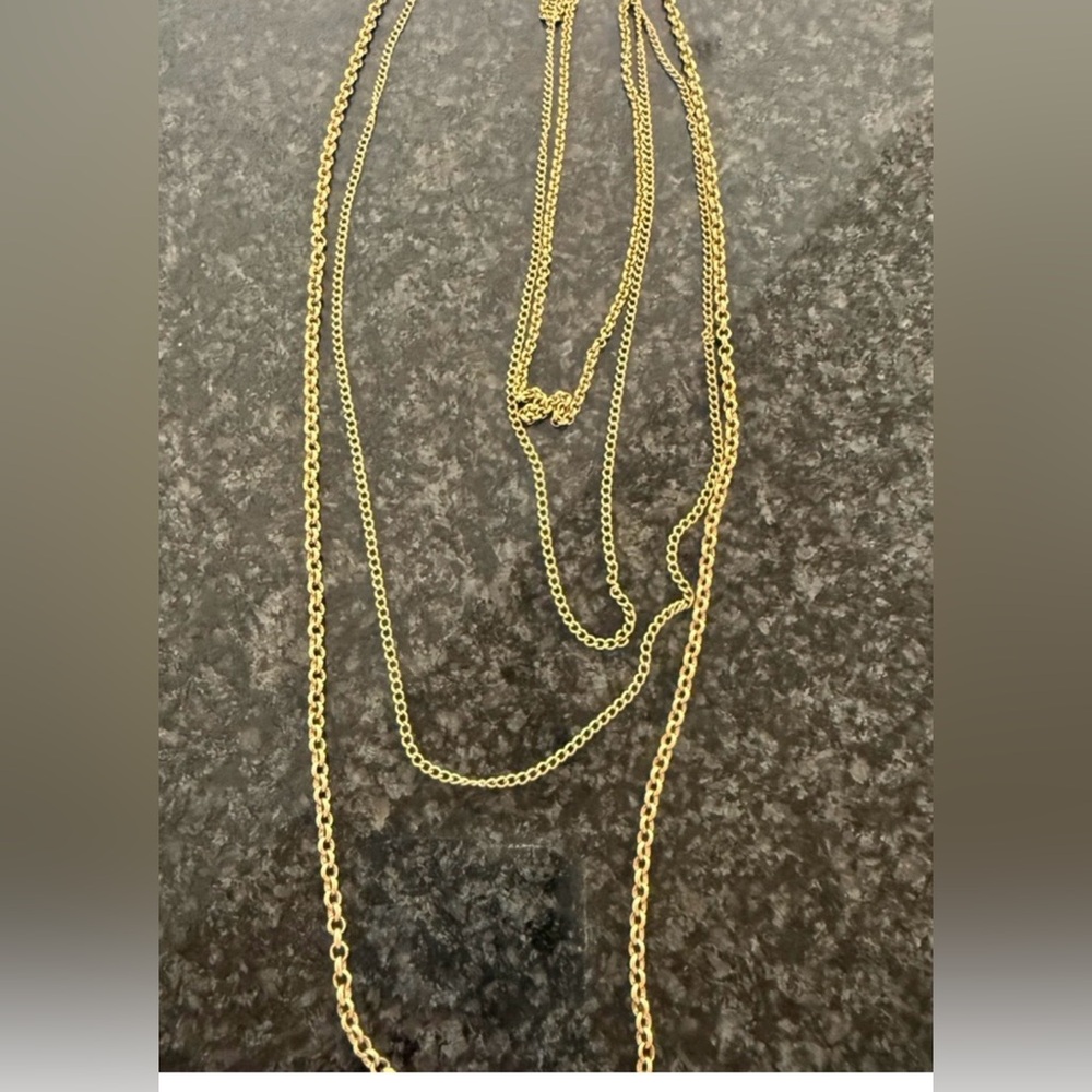 Jennifer Tuton designer Gold Multi-Layer Necklace!! #GoldChainNecklace